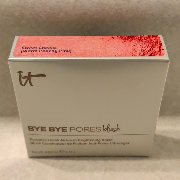 IT Cosmetics BYE BYE Pores blush  Sweet Cheeks Nt Wt.0.192 oz./5.44 g NEW IN BOX - Picture 1 of 6